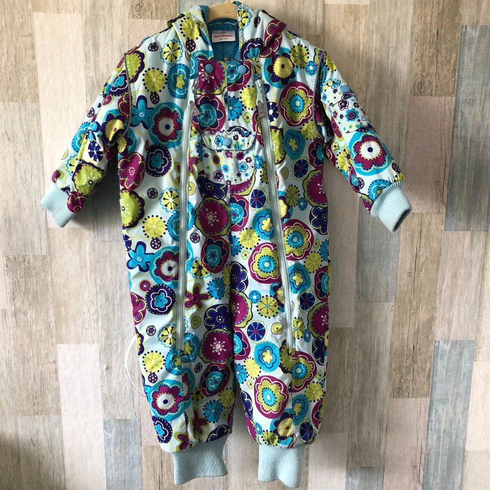 Hanna Andersson Colorful Floral Puffer Jacket